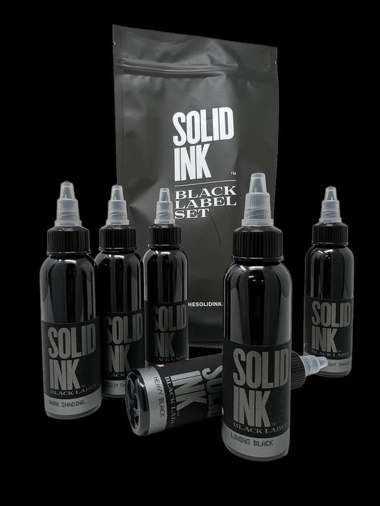 Black Label Grey Wash Set of 6 (Includes Lining Black and Heavy Black)